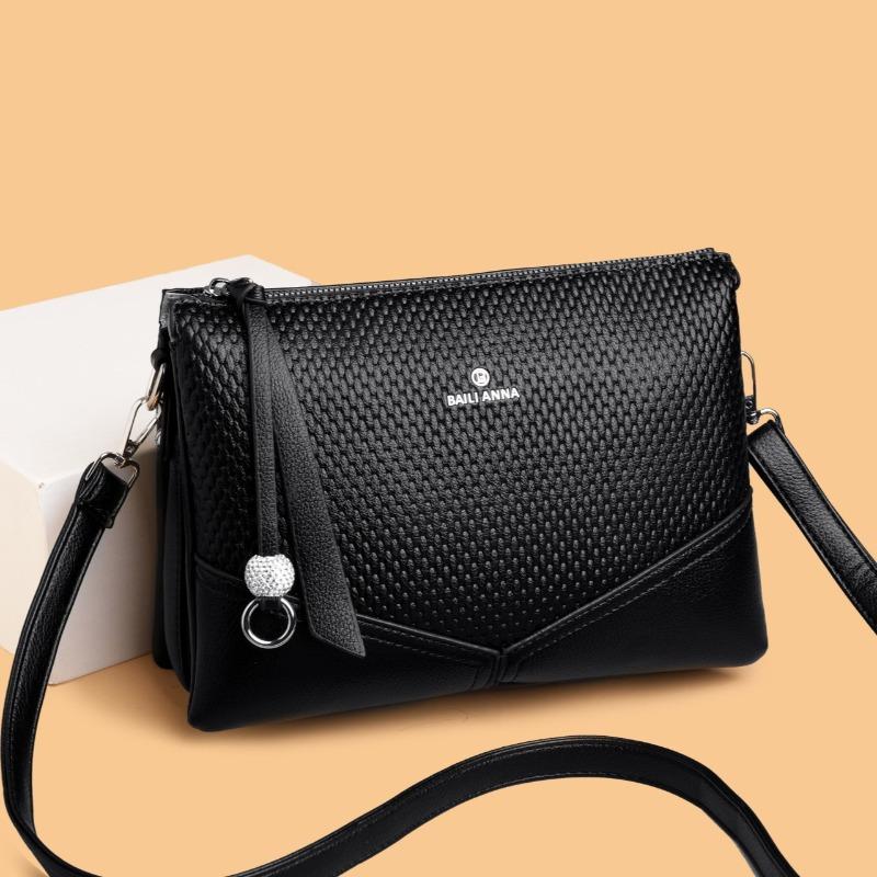 Ladies' Single-shoulder Leather Handbag with High-class Style, Stylish Crossbody Bag, Mother Bag