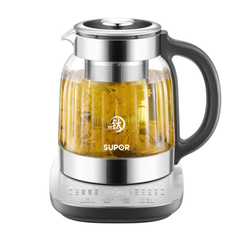 SUPOR 1.5L Pure Titanium Health Kettle CN plug (adapter included)
