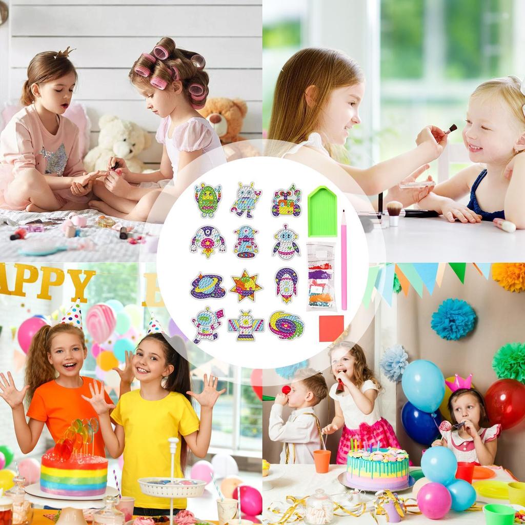 Gem Painting Creative Gem Art Paint By Number Kits Toys Crafts Accessories Arts Mosaic For Beginners Kids Girls Boys Party