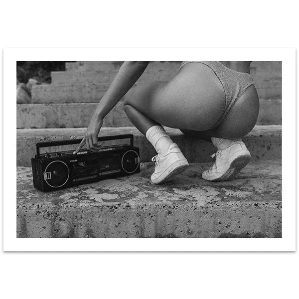 Sexy Women Posters Bad Girl Black and White Print Canvas Paintings Wall Art For Modern Pop Room Home Decoration Pictures Mural