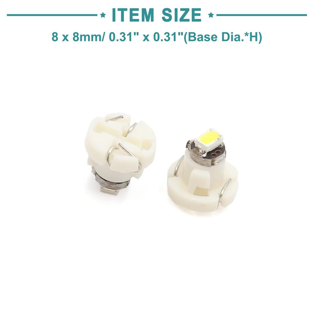 ACROPIX 20pcs Car Interior Dashboard Panel Light T3 White 3020 LED