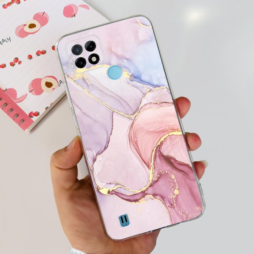 For Realme C21Y Case RMX3261  RMX3263 Cute Cartoon Cover Soft Silicone Phone Case For Realme C 21Y C21Y Bumper