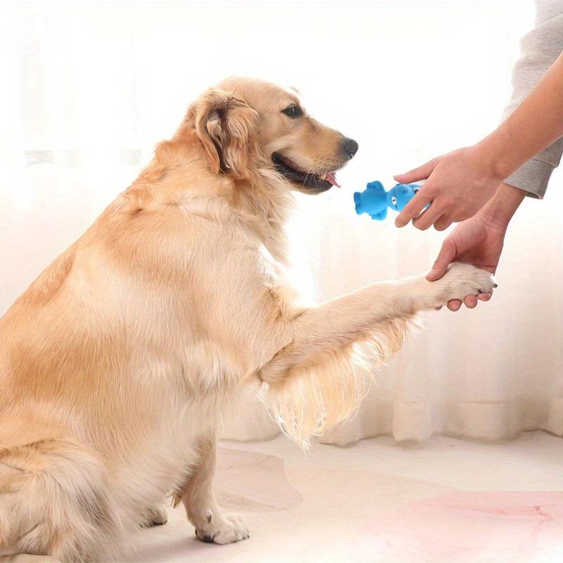 Giocattolo da Masticare Cane Cartone Animato Squeaky - Lattice Resistente, Occhi/Orecchie Espressivi, Senza Batterie, Interattivo per Tutte le Razze
