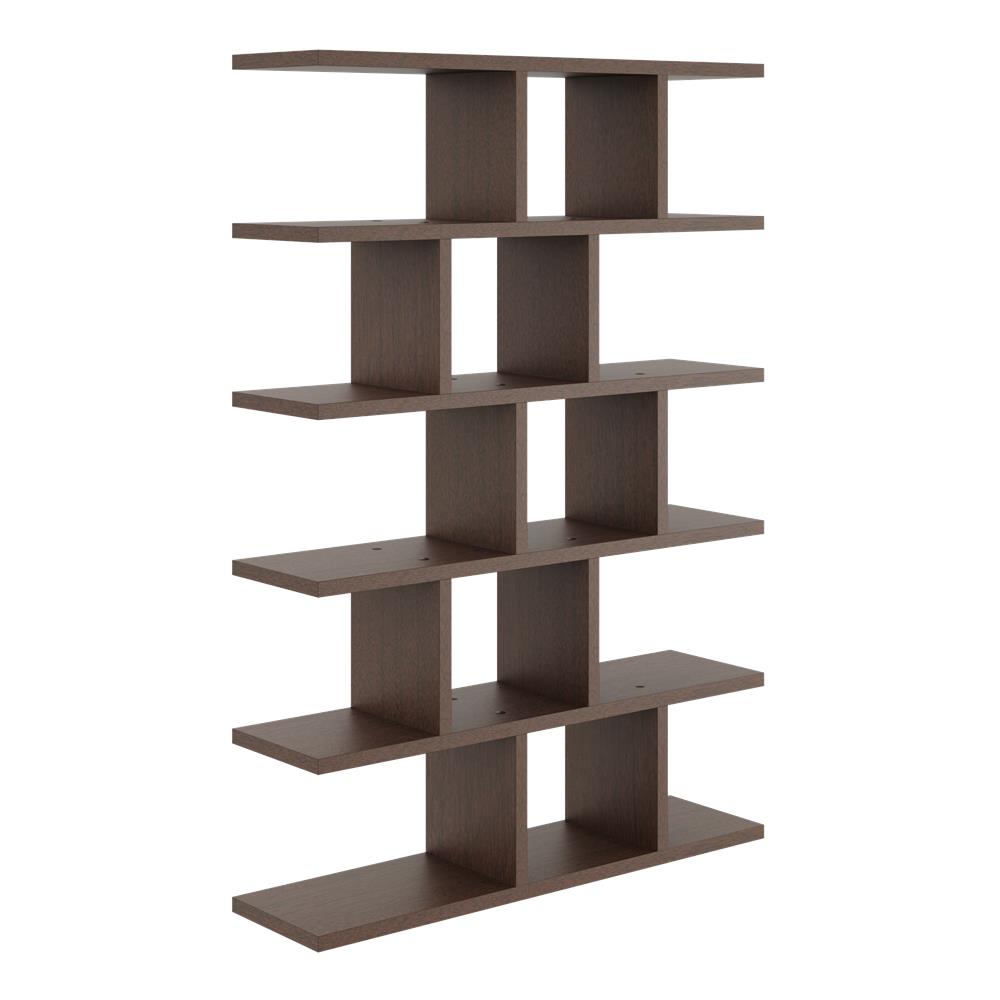 Modern Open Bookcase with Shelves on the Wall, Bookcase - No. 2 Modern Open Bookcase with Shelves on the Wall, Bookcase - No. 2 sonoma
