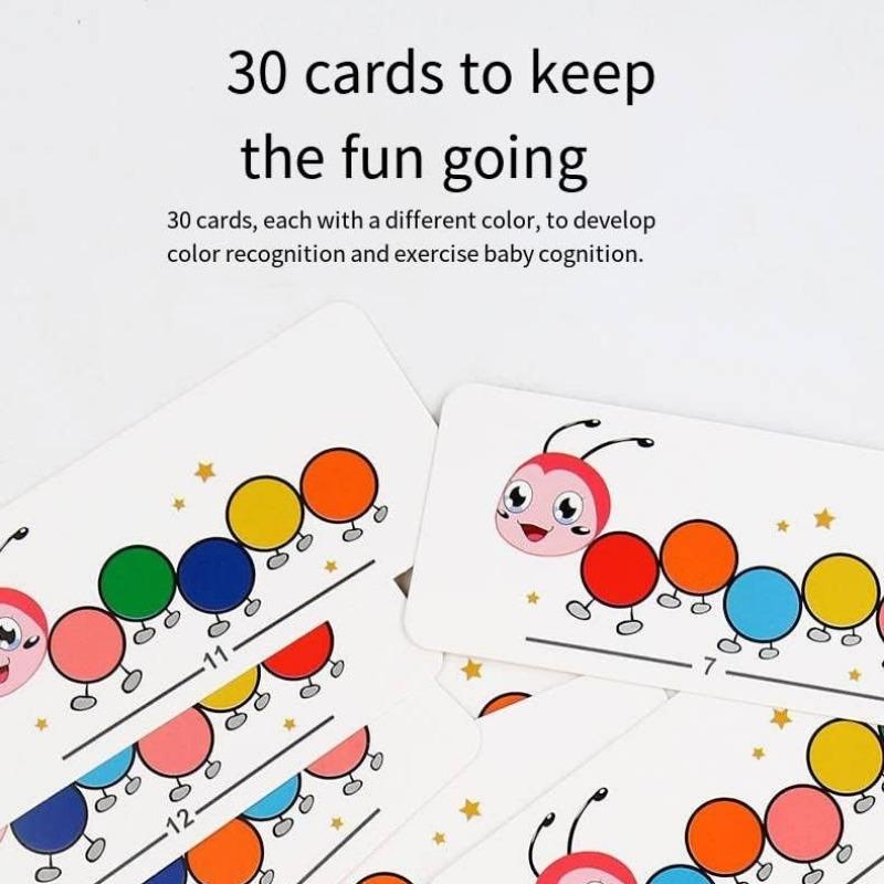 Toddlers Montessori Sorting and Stacking Baby Toys (Caterpillar)