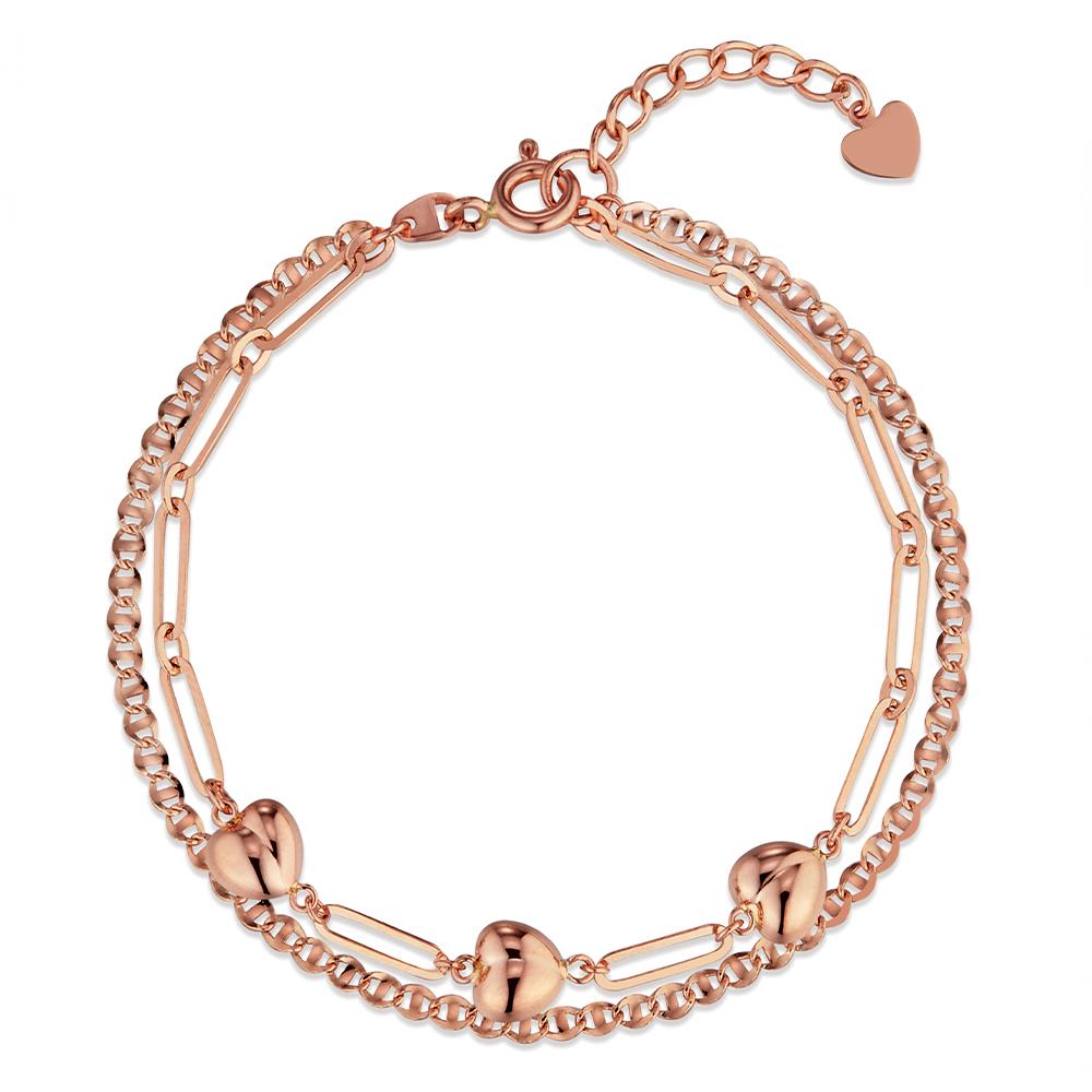 Roseedor Heart Ball Double Bracelet_282400037