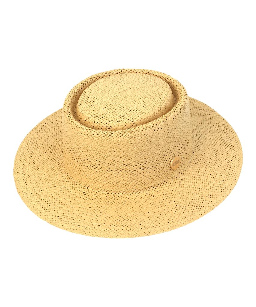 Yunibeosyeolkemiseuteuli Home Beige Simple Panama Hat Panama Hat
