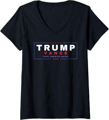 Trump Vance 2024 Donald Trump J.D. Vance Take Ladies' V-Neck Tshirt Unisex T-Shirt