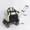 FurStarLarge Pet Rolling Carrier With Wheels Multi-Cat Travel Trolley Bag Spacious Dog Carrier Backpack Portable Car Seat Pet St
