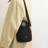 Small Square Bag Women's Travel Shoulder Bag Solid Color Crossbody Bag Water-Repellent Nylon Bag
