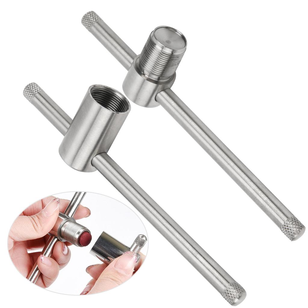 Stainless Steel Billiard Cue Tip Suppressor Tool Shaper for 11Celsius14mm Snooker Stick