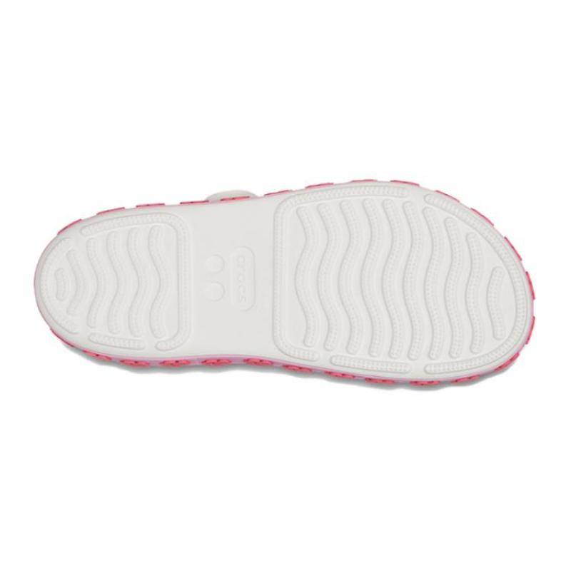 Crocs Resin Comfortable and Versatile Children's Sandals White Pink Children's Model