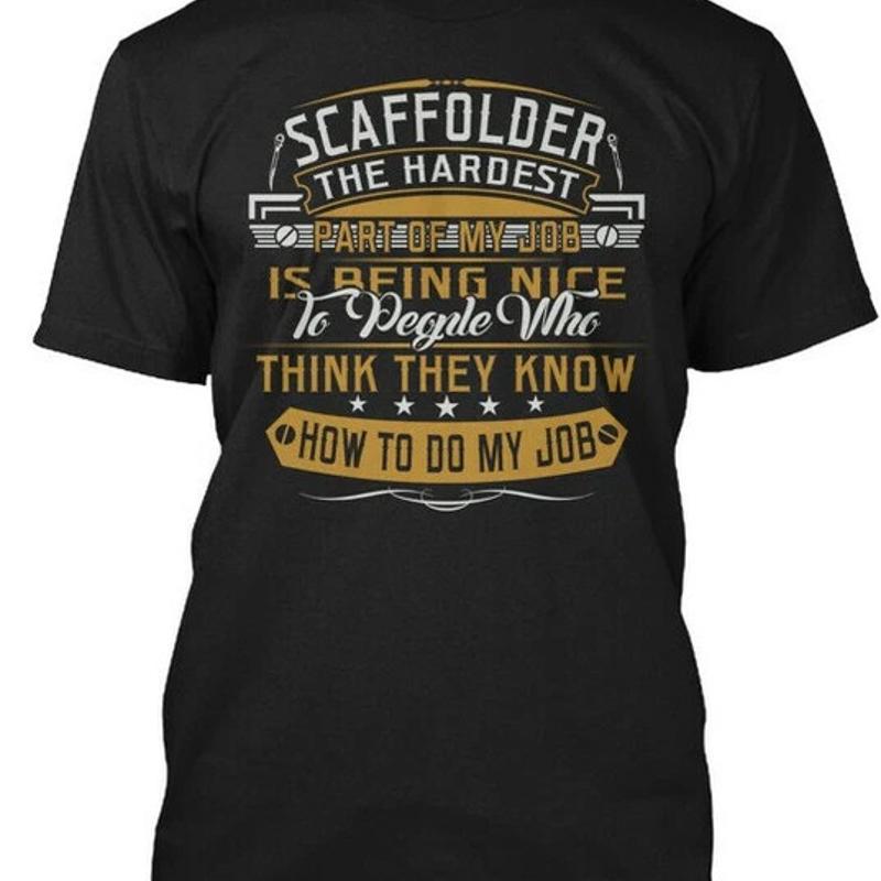 Scaffolder The Hardest T Shirt Size Premium M 2XL S разноцветный