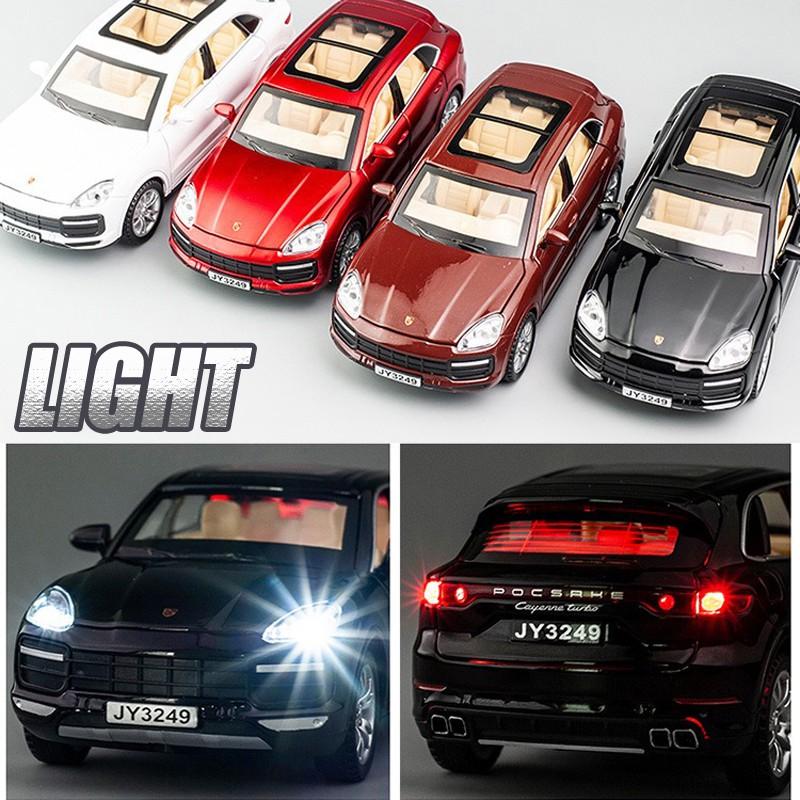 RUM1:32 Scale Porsche Cayenne Alloy Car Model Light & Sound Effect Die Cast Car Model Toys for Boys Toys for Kids Gift for Boys Car for Boys