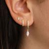 Zestaw 3 Kolczyków Piercingowych z Wisiorkami w Kształcie Oczu Konia Dla Kobiet Stal Nierdzewna Cyrkon Kolczyki Studs Kolczyki Modna Biżuteria aretes