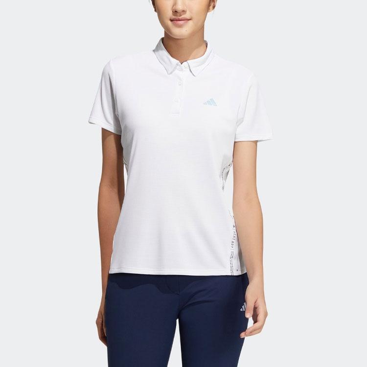 (WMNS) Adidas HEAT.RDY Polo Shirt Asia Sizing 'White' Women's HT0036