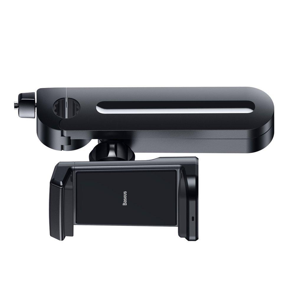 Baseus 15W Qi Wireless Charging Car Headrest Phone Mount - Black (Model WXHZ-01)
