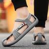 Luxury Summer Men's Beach Sandals New Retro Ethnic Style EVA Woven Shoes Men's and Women's Loose Toe Casual Comfortable Sandals