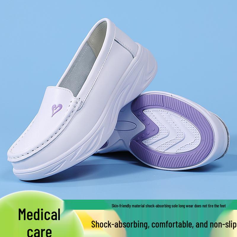 Women's Air Cushion Soft Sole Breathable Shoes - Comfortable & Versatile for Hospital Work