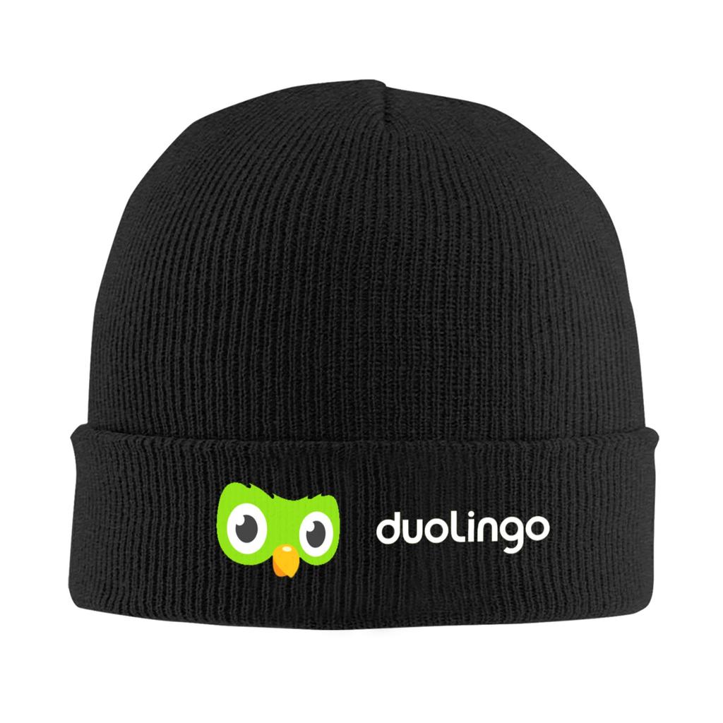 Duolingo Owl Duo Winter Skullies Beanies Hat Warm Autumn Knitted Hats Bonnet Caps for Women Men