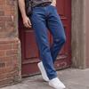 Mens Stretchable Slim Fit Straight Leg Denim Jeans Water Washed Casual Trousers