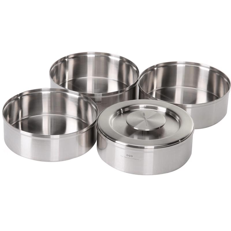 OQO Stackable Stainless Steel Seasoning Box Set