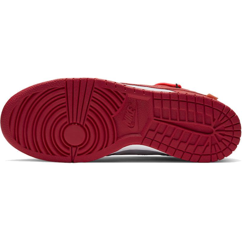Nike Dunk Low Off White University Red Skate Shoes Sneakers CT0856-600
