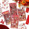 ZABC New Year Blessing Stickers - Kua Jing Ma Dao Fu Lai Series (4 Styles) for Journaling and Collage
