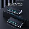 Solar Powered Privacy Parking Phone Number Plate With LED Light And Rotating Switches For Car Motorcycle