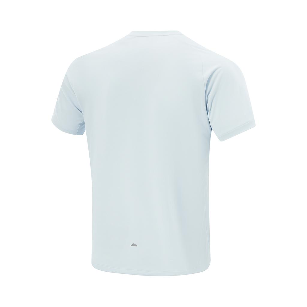 Li Ning Running Series Solid Color Round Neck Comfortable Breathable Versatile Wind Tunnel Breathable Short Sleeve T-Shirt Men Tops ATSV083-7