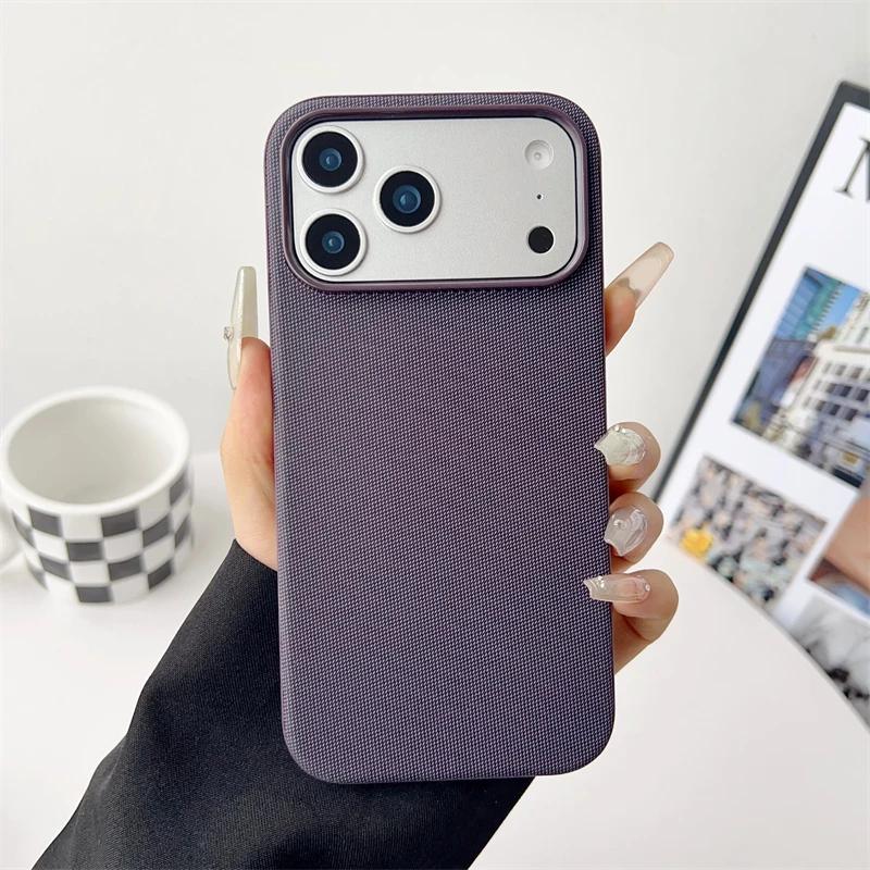 

Official Tech Fabric Woven Magnetic Case for Magsafe IPhone 17 16 Pro Max 17Pro 16Pro IPhone17 IPhone16 i17 Mag Safe Phone Cover iPhone 16