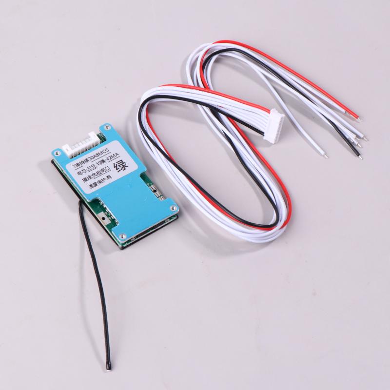 Bms 7S 24V 15A 20A 25A Li-Ion Litium 18650 Batteriladebeskyttelseskort Med Temperaturbalansert For Ebike/Escooter