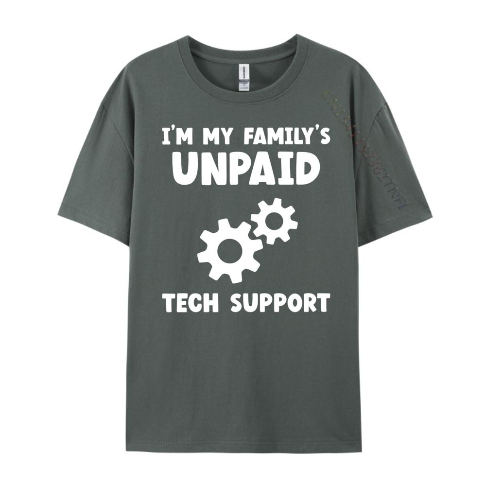 I M My Family Unpaid Tech Support It Nerd Geek Computer Oversized T Shirt Men Mens Christmas Graphic Tee Shirt