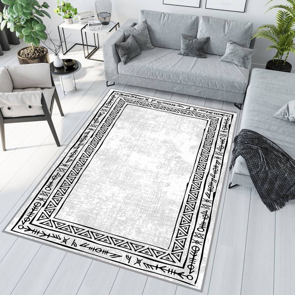 

Eliana Home Washable Printed Carpet LNA1001 50x80 серый