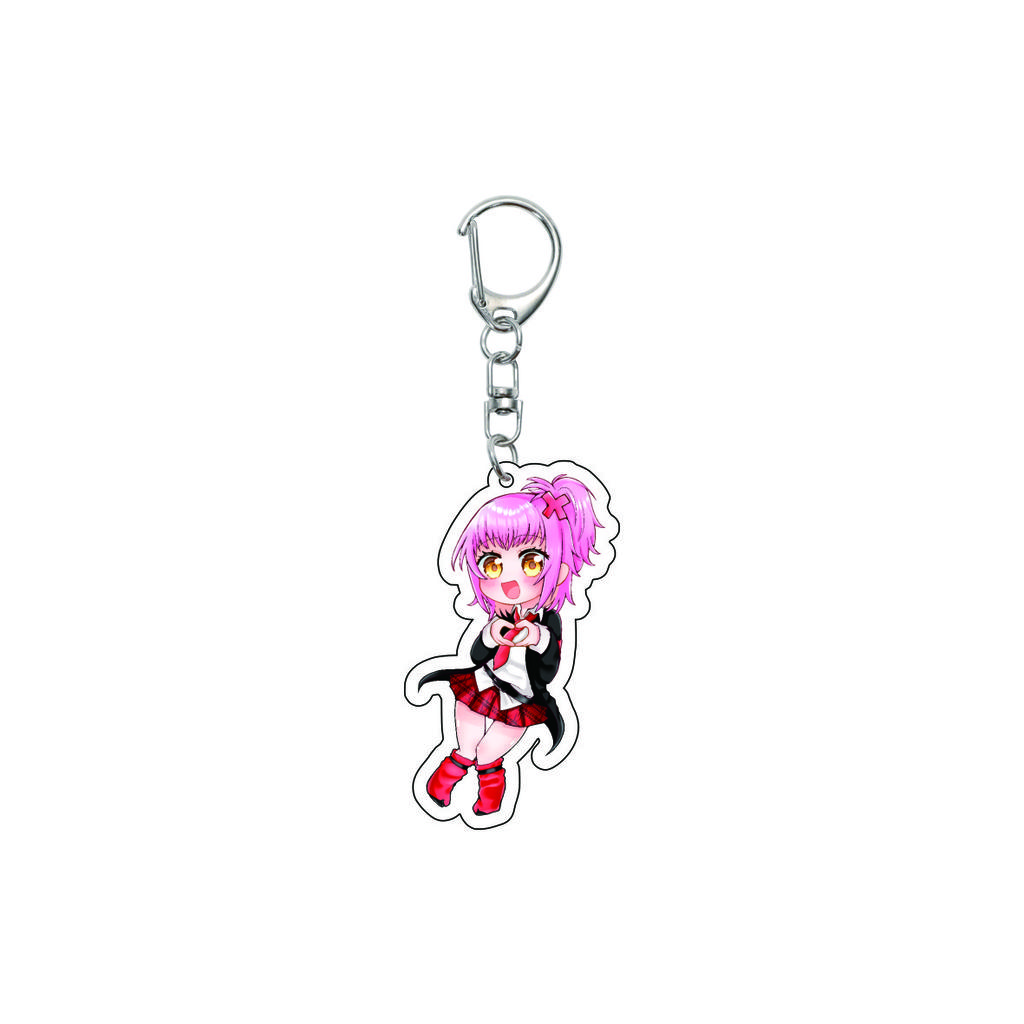 55MM Anime Shugo Chara Keychain Yume Hinomori Kuroya Kaito Haruto Yashiro Key Chain Acrylic Model Plate Christmas Gifts
