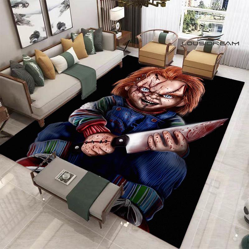 3D Cult of Chucky Printed Carpet Non-slip Carpet Outdoor Carpets Area Rug Home Decor Yoga Mat Rug for Bedroom Birthday Gift