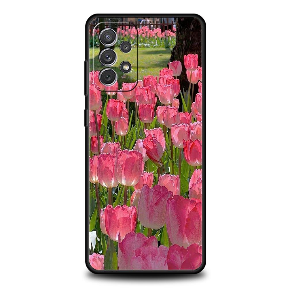 

Розовый тюльпан Цветок Сердце Любви Чехол для Samsung A17 A13 A15 A25 A35 A51 A55 A71 A21S A11 A31 A41 A23 A53 A73 5G A03S A05s Чехол Samsung A21s