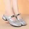 Baotou Sandals For Women Wearing Summer Shoes For Women, Versatile Hollow Breathable Semi-Torched Women's Shoes Comfortable
