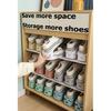 Nastavitelný úložný prostor Dvouvrstvý zesílený botník Vrstvená podpěra bot Stojan na boty na domácí ubytovně Úložný regál do botníku