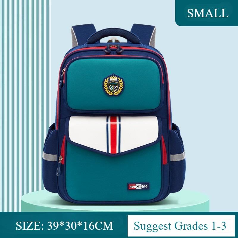 Trendy England School Bags for Primary School Students Grade 1-3-6 Scientific Spinal Protection Oxford Waterproof Backpack Unisex Multi-layer Book Bag