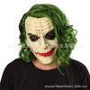 Máscara de Palhaço de Halloween Cabelo Verde Nariz Vermelho Headgear de Látex Máscara Engraçada do Batman Jack máscara do coringa