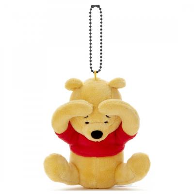 Disney Character Funny Pose Ball Chain Mascot Winnie the Pooh B Plush Toy Height Approx. 12cm