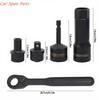 Y4UA 14 Piece Pass Through Socket Set SAE Standard Impacts Ready For Automotive And Machinery Maintenance Mechanical Repairs