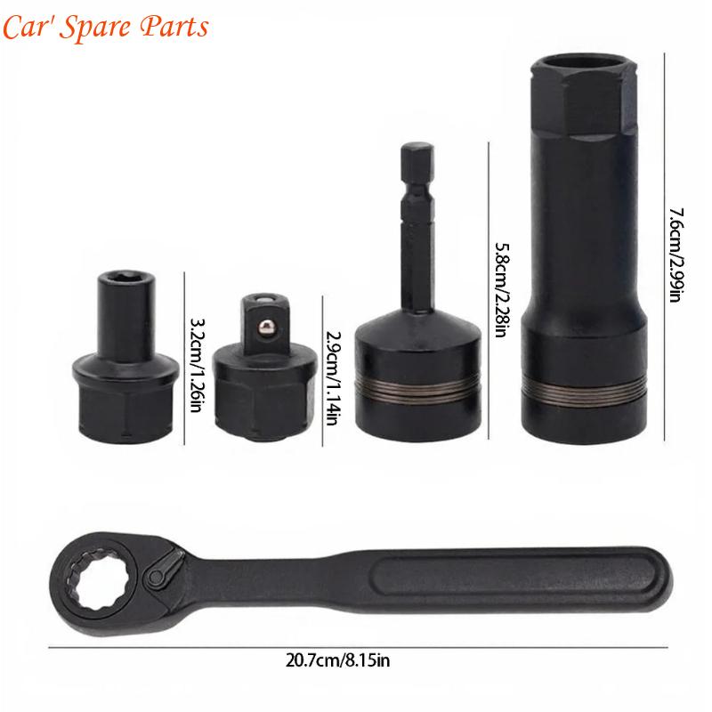 Y4UA 14 Piece Pass Through Socket Set SAE Standard Impacts Ready For Automotive And Machinery Maintenance Mechanical Repairs