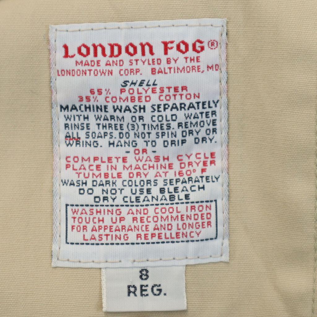 LONDON FOG 80s vintage Hooded Stainless collar coat 8 beige Women Used