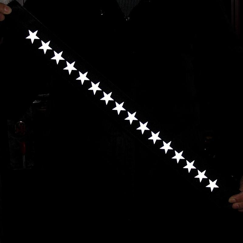 1M Sicher Silber Reflektierendes Vinyl HTV Wärmeübertragungs-Vinylfolie DIY Klebeband Aufbügeln auf Stoff Kleidung Stern