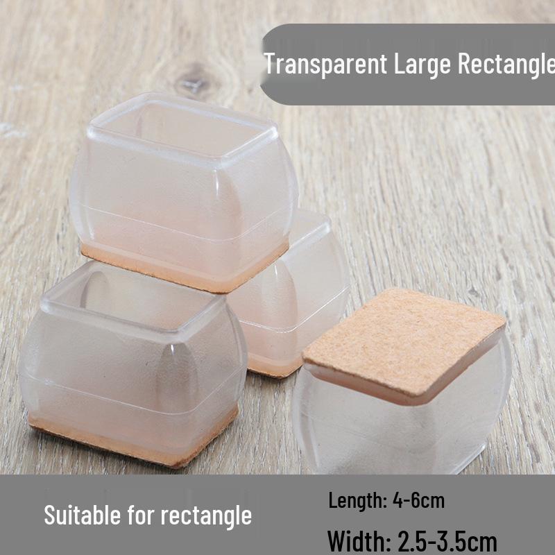 Silent Wear-Resistant Silicone Chair and Table Leg Covers
