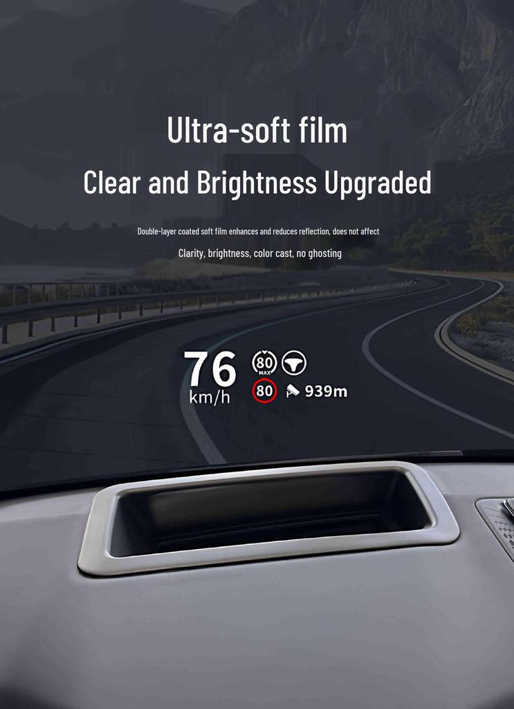 Zeekr 9X HUD Protective Cover for 25 Models - Car Interior Modification Accessory