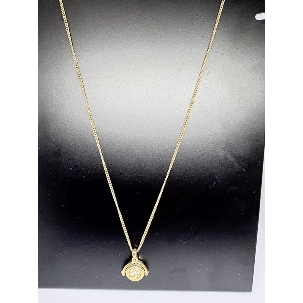 Used GIVENCHY Rotating Top Necklace Gold Vintage