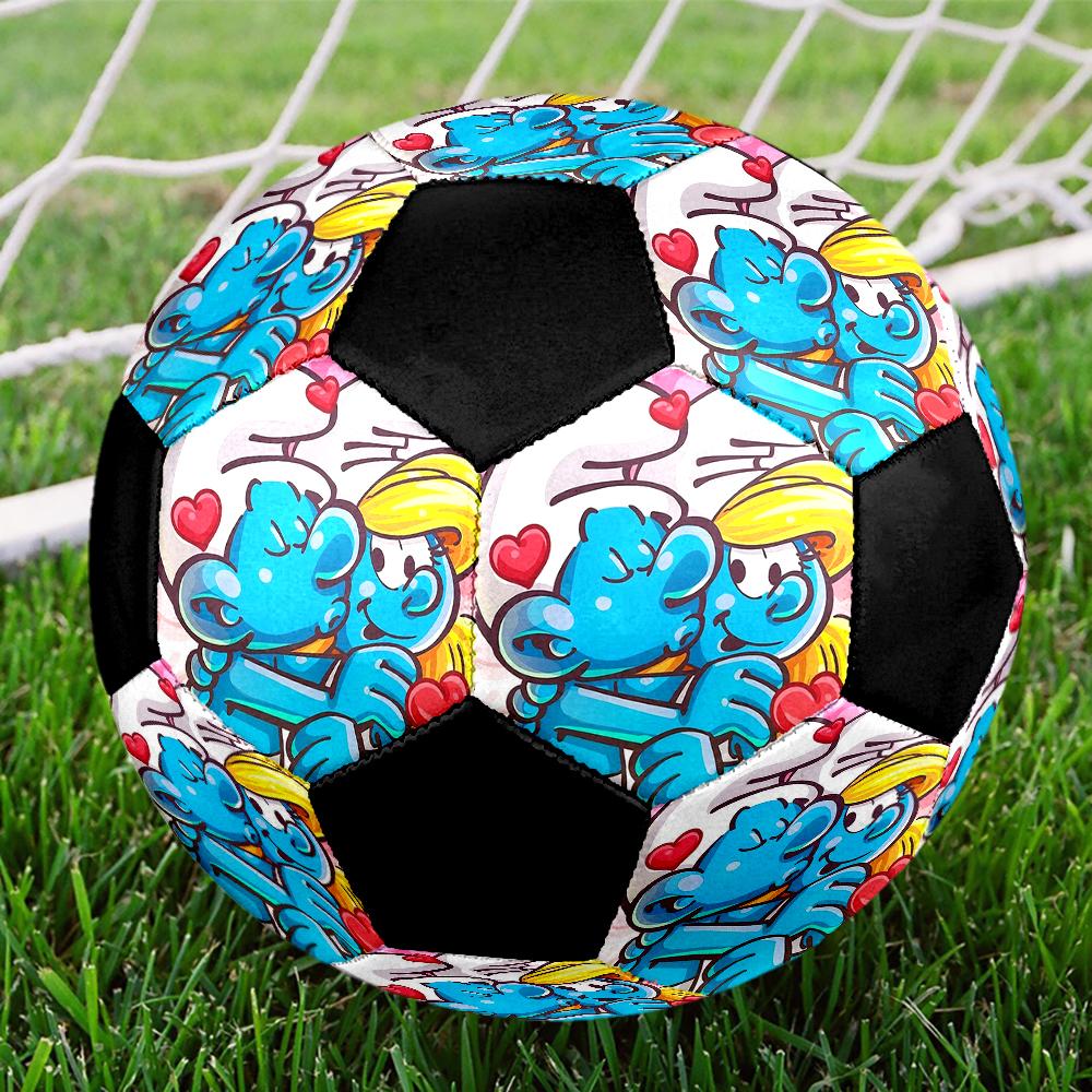 The Smurfs Theme Size 5 Soccer Ball, Suitable for Both Indoor and Outdoor Matches, a Gift Suitable for Everyone.